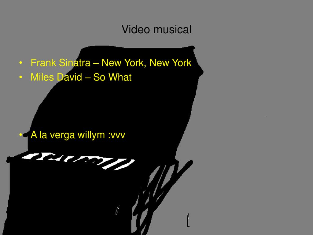 Video musical Frank Sinatra – New York, New York Miles David – So What