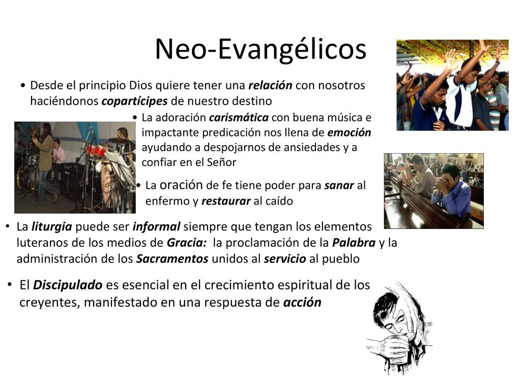 Neo-Evangélicos Desde el principio Dios quiere tener una relación con nosotros haciéndonos copartícipes de nuestro destino.