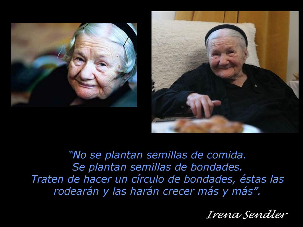No se plantan semillas de comida. Se plantan semillas de bondades.