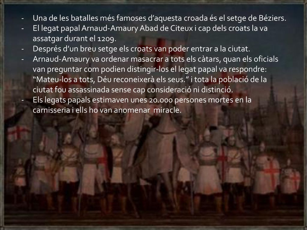 Després d’un breu setge els croats van poder entrar a la ciutat.