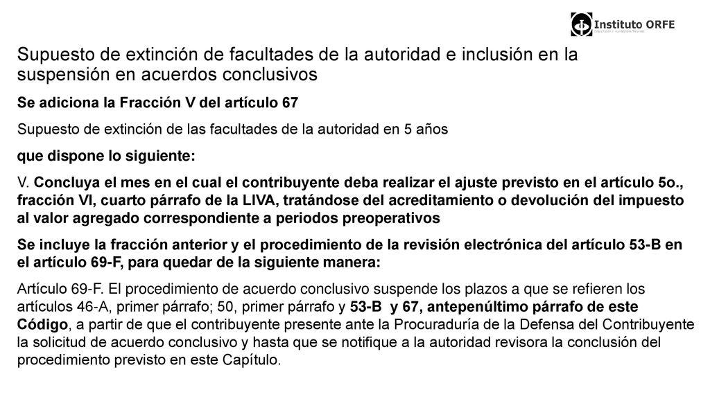 Supuesto de extinción de facultades de la autoridad e inclusión en la suspensión en acuerdos conclusivos