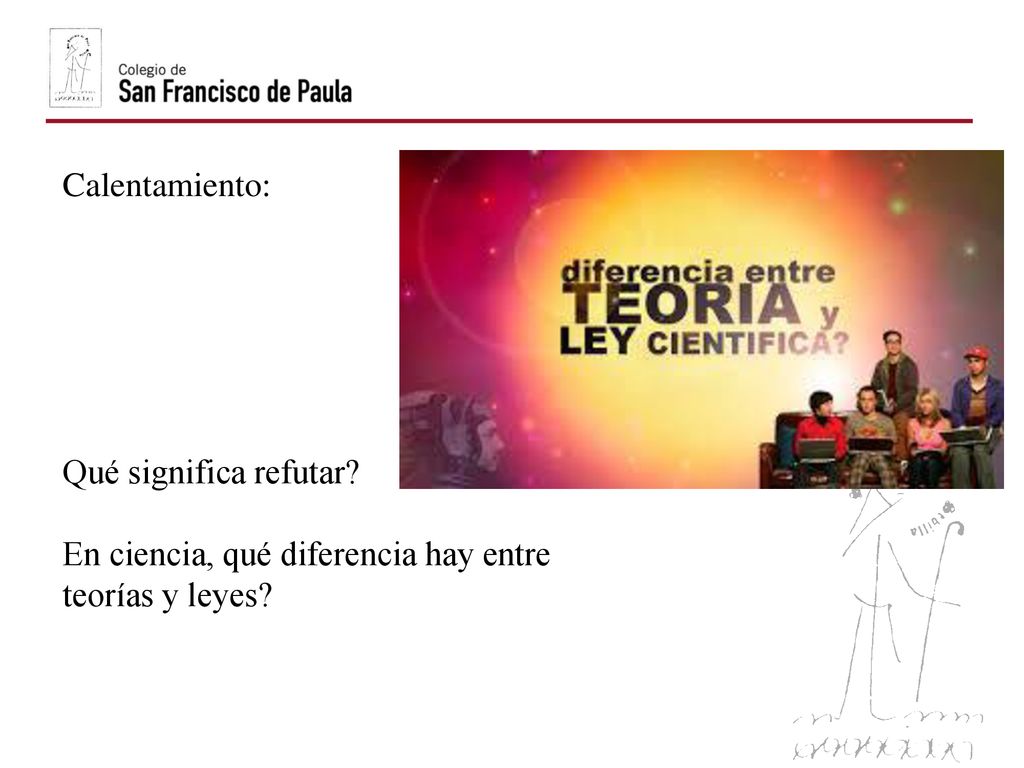 Calentamiento: Qué significa refutar En ciencia, qué diferencia hay entre teorías y leyes