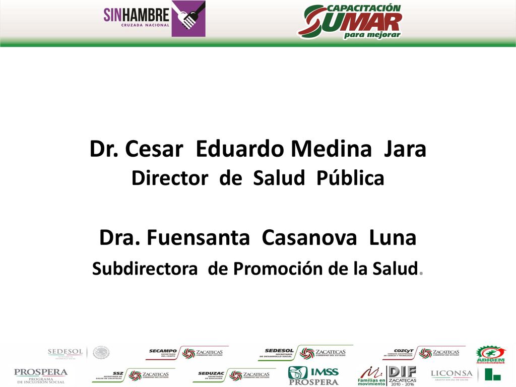 Dr. Cesar Eduardo Medina Jara Director de Salud Pública