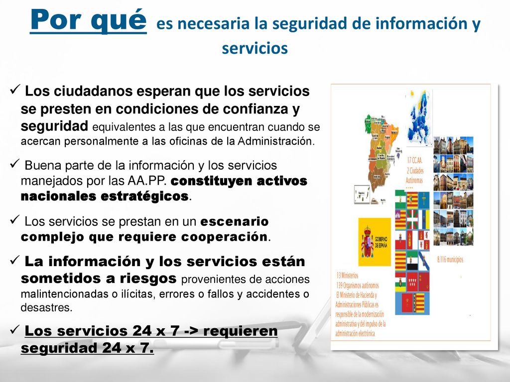Por qué es necesaria la seguridad de información y servicios