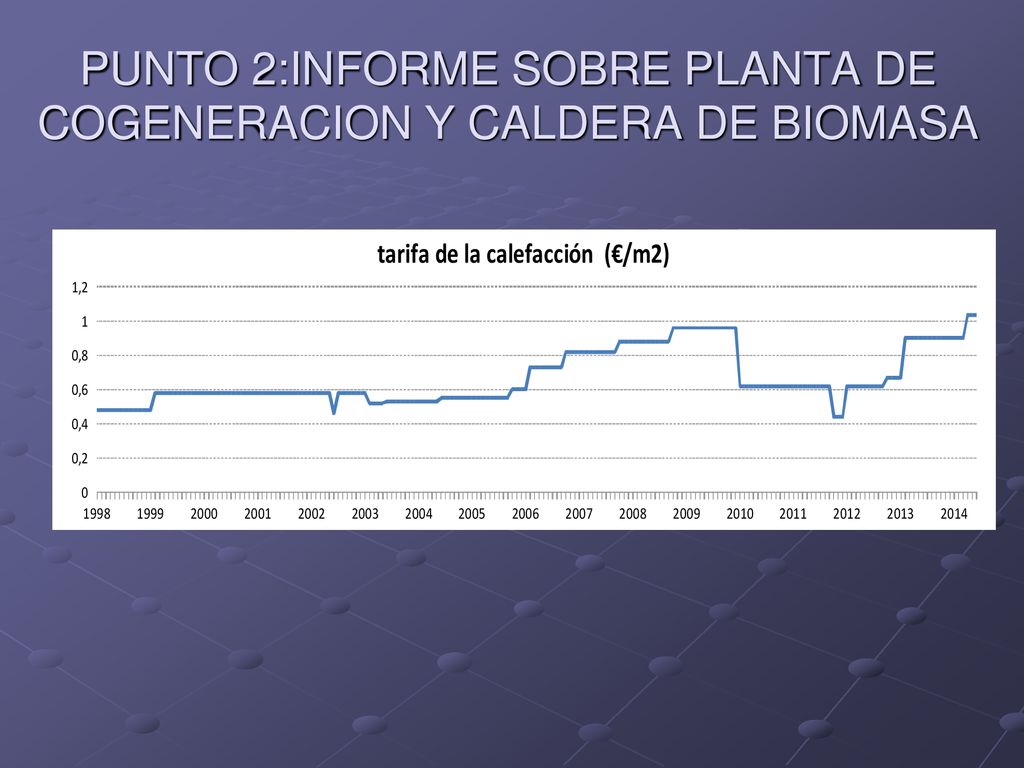 PUNTO 2:INFORME SOBRE PLANTA DE COGENERACION Y CALDERA DE BIOMASA