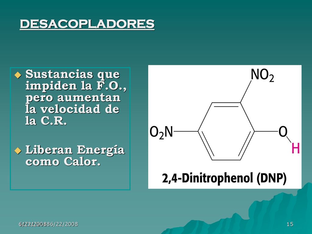 Sustancias que impiden la F.O., pero aumentan la velocidad de la C.R.