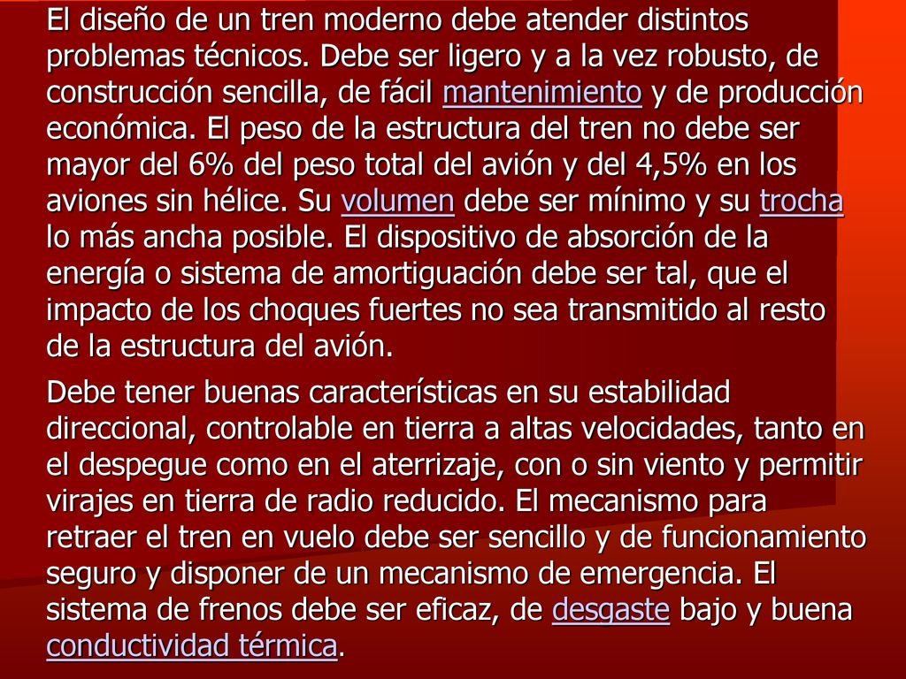 El diseño de un tren moderno debe atender distintos problemas técnicos