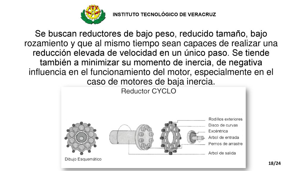 Se buscan reductores de bajo peso, reducido tamaño, bajo rozamiento y que al mismo tiempo sean capaces de realizar una reducción elevada de velocidad en un único paso.