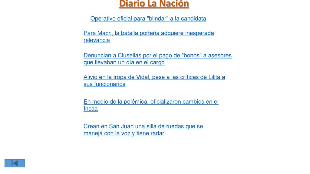 Diario La Nación Operativo oficial para blindar a la candidata