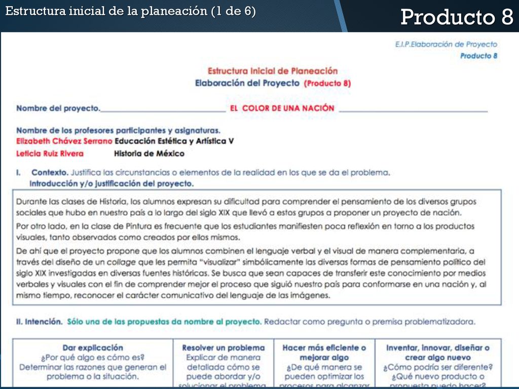 Producto 8 Estructura inicial de la planeación (1 de 6)