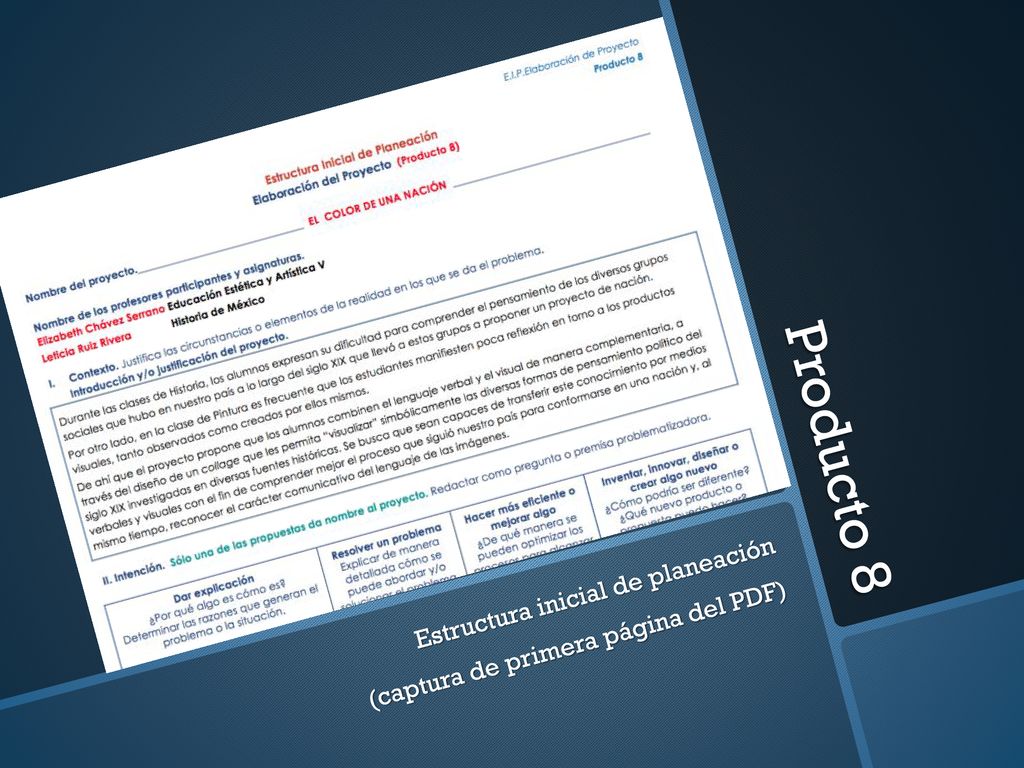 Producto 8 Estructura inicial de planeación