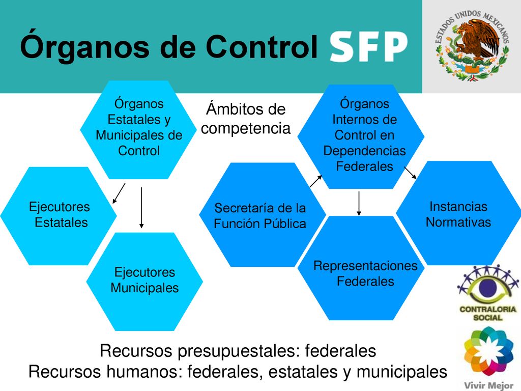 Órganos de Control Órganos Estatales y Municipales de Control. Órganos Internos de Control en Dependencias Federales.