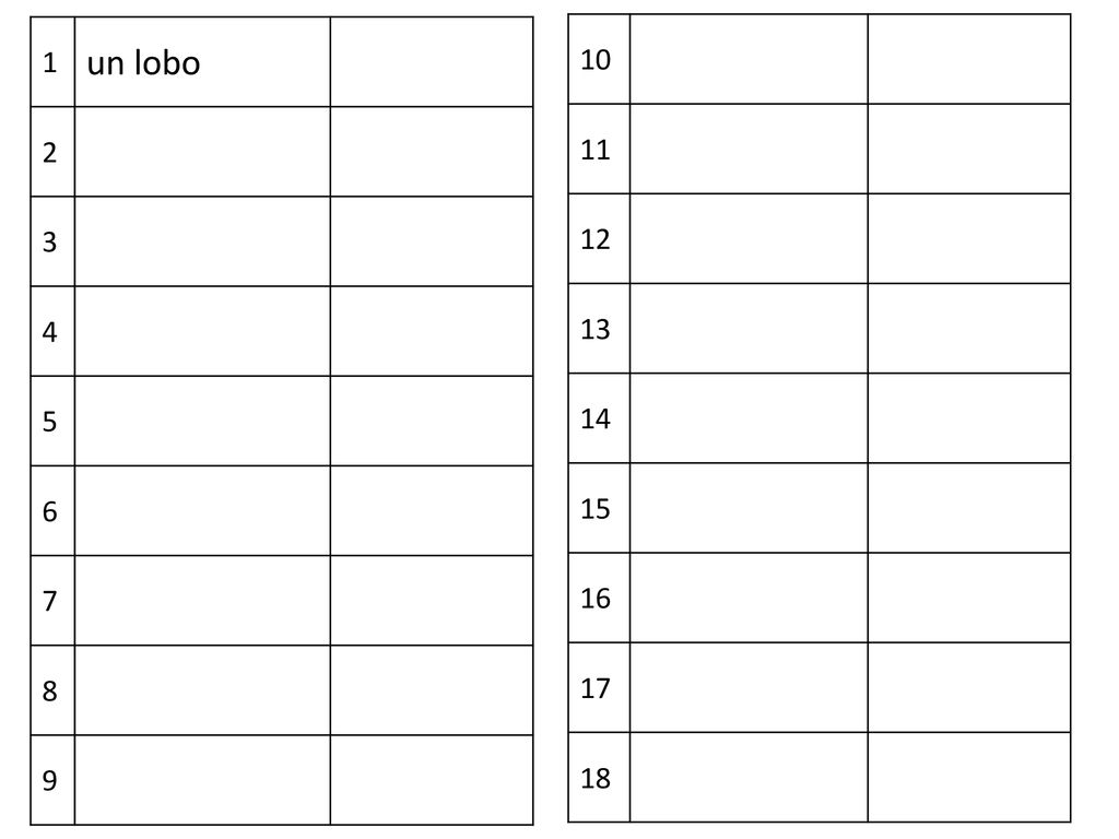 1 un lobo This models the sort of grid they should draw