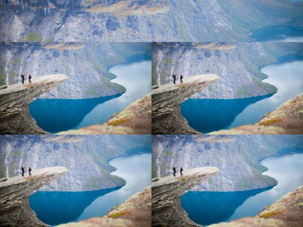 Proposición de vértigo en Trolltunga Si la futura novia, o novio, no tiene vértigo, apreciará que su pareja hinque la rodilla en la Lengua del Troll (Noruega), imponente losa de piedra que sobresale sobre un abismo de 700 metros, con el lago Ringedalsvatneten debajo.