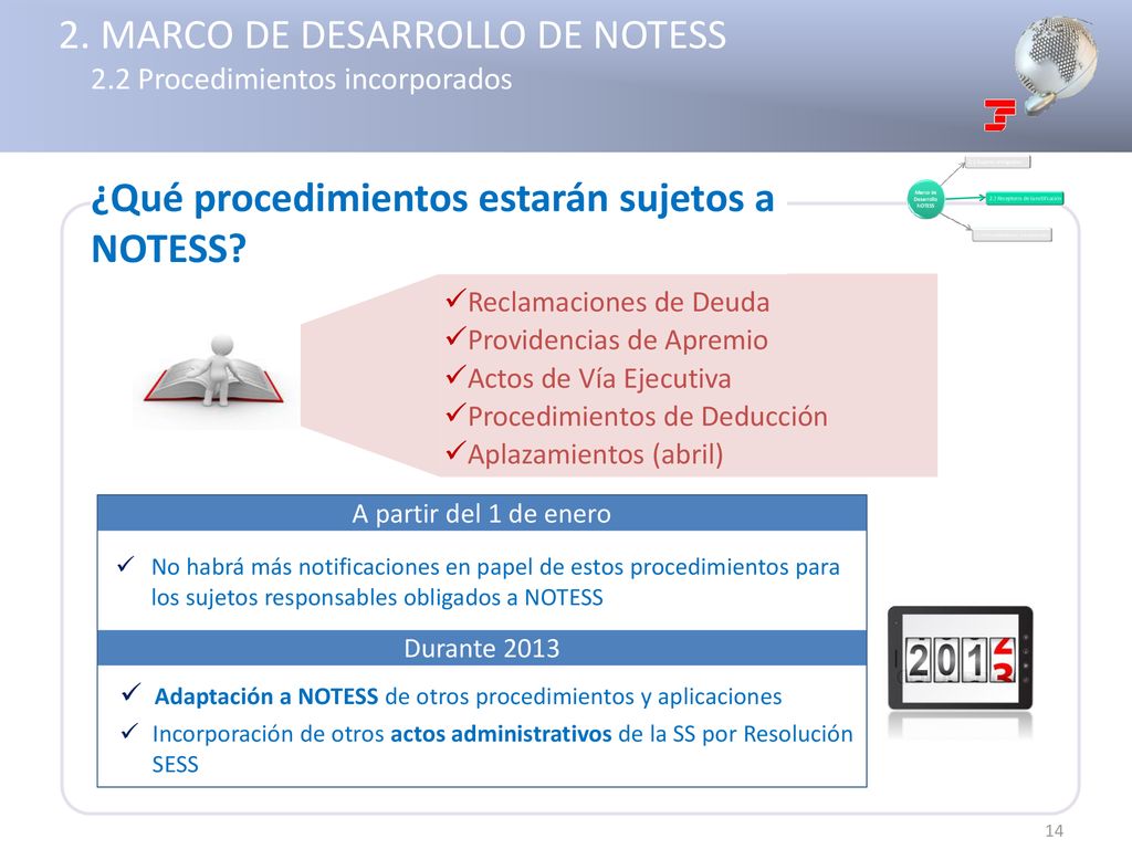 2. MARCO DE DESARROLLO DE NOTESS 2.2 Procedimientos incorporados