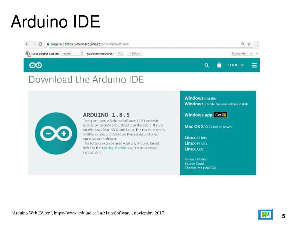 Arduino IDE Arduino Web Editor ,   , noviembre