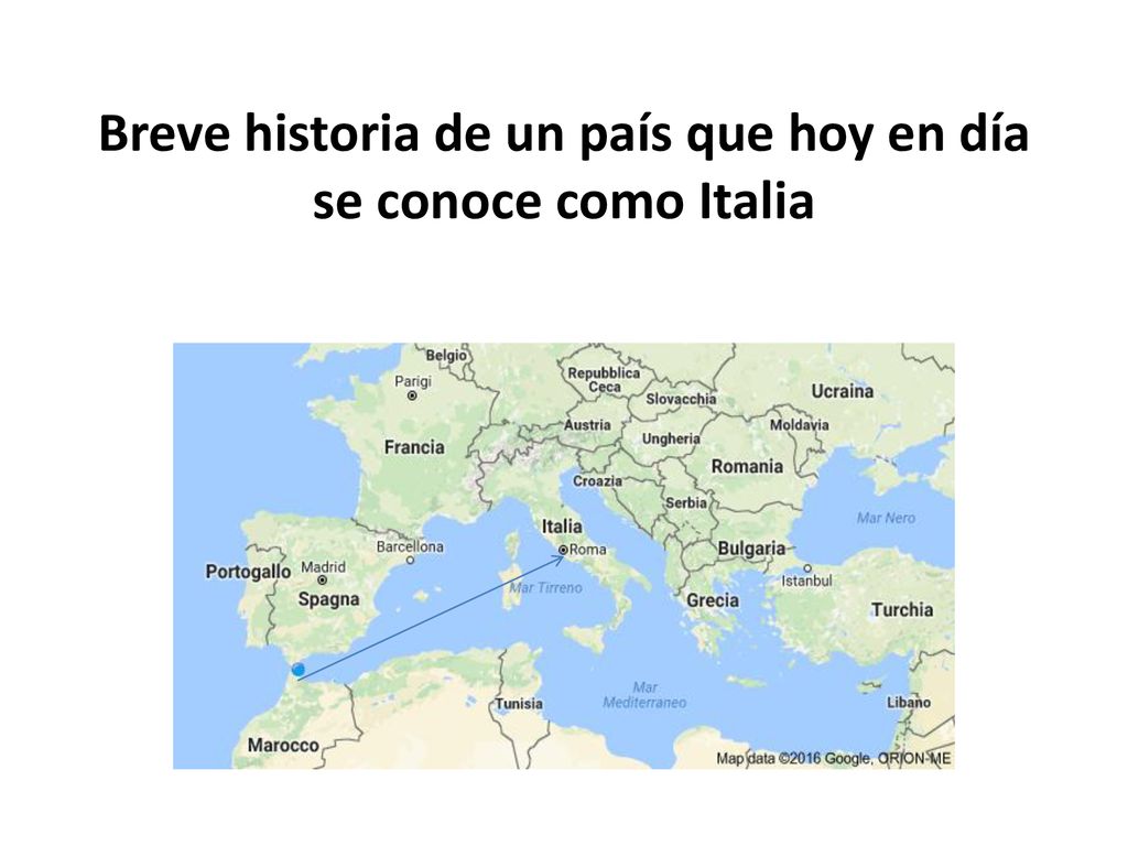 Breve historia de un país que hoy en día se conoce como Italia