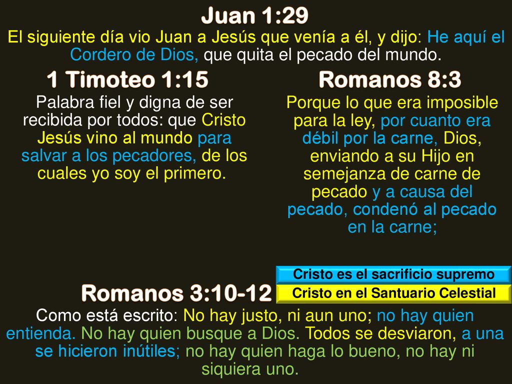 Cristo es el sacrificio supremo Cristo en el Santuario Celestial