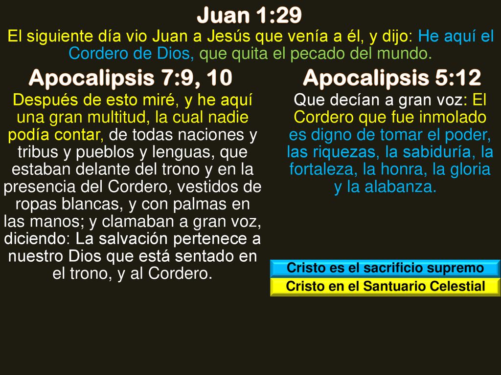 Cristo es el sacrificio supremo Cristo en el Santuario Celestial