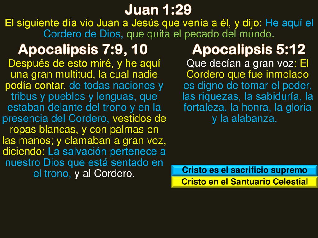 Cristo es el sacrificio supremo Cristo en el Santuario Celestial