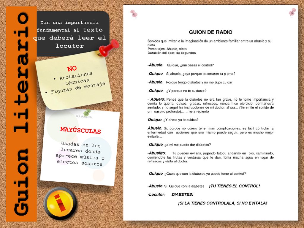 Dan una importancia fundamental al texto que deberá leer el locutor