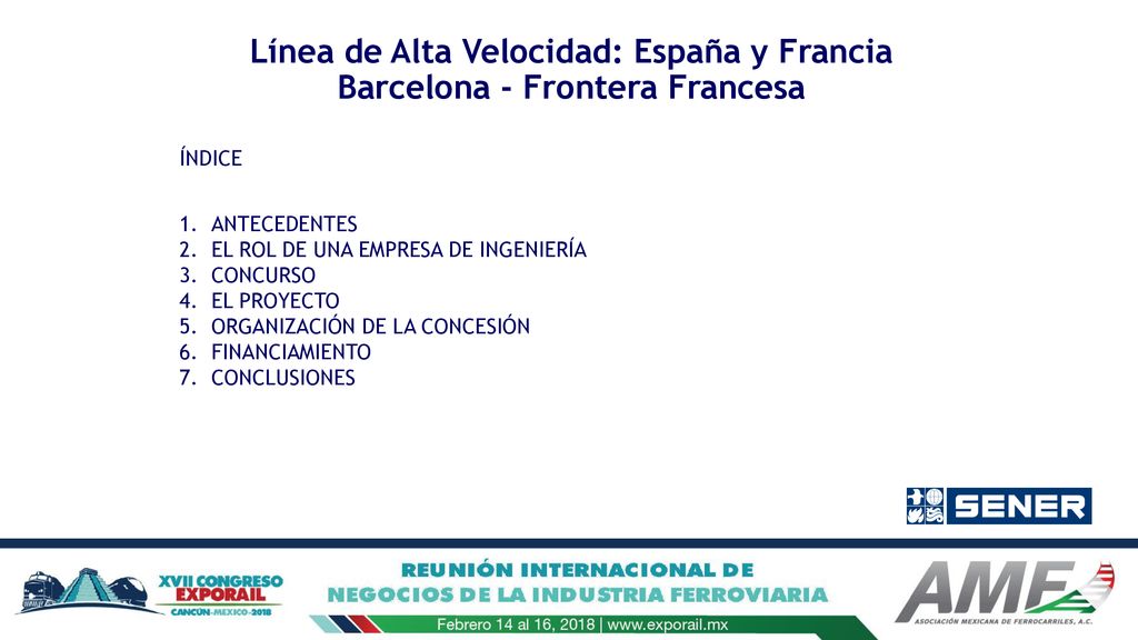 Línea de Alta Velocidad: España y Francia Barcelona - Frontera Francesa