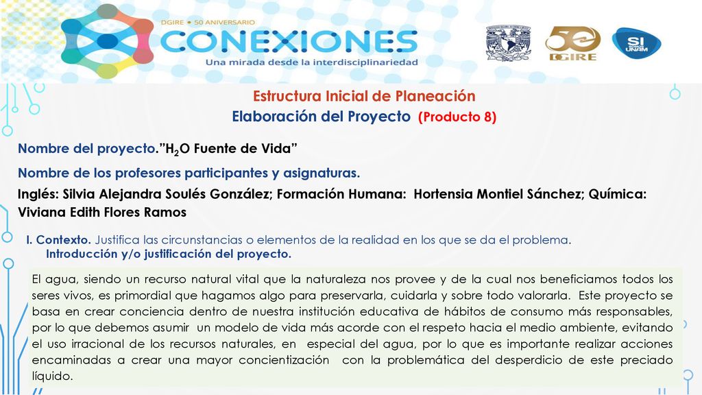 Estructura Inicial de Planeación Elaboración del Proyecto (Producto 8)