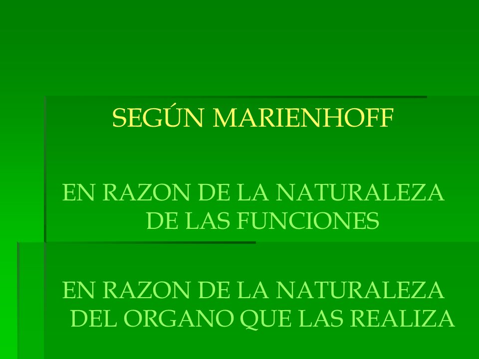 SEGÚN MARIENHOFF EN RAZON DE LA NATURALEZA DE LAS FUNCIONES