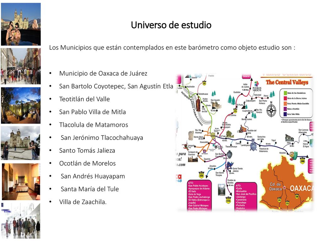 Universo de estudio Los Municipios que están contemplados en este barómetro como objeto estudio son :