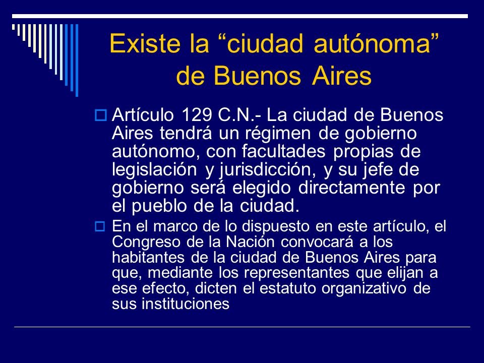 Existe la ciudad autónoma de Buenos Aires