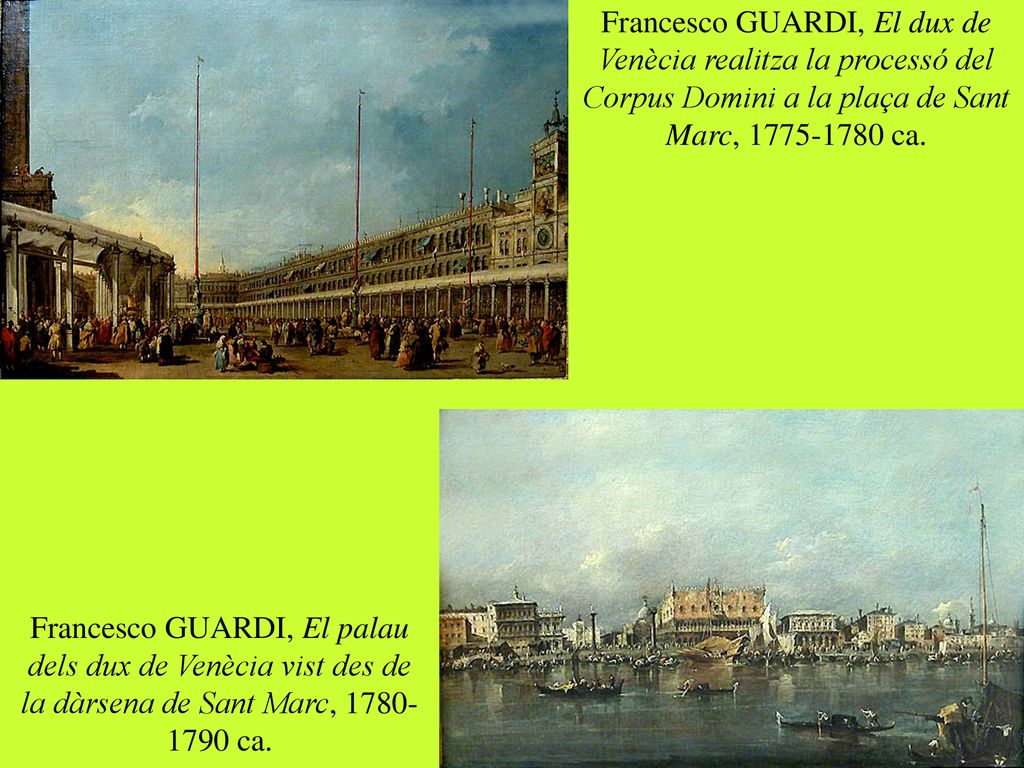 Francesco GUARDI, El dux de Venècia realitza la processó del Corpus Domini a la plaça de Sant Marc, ca.