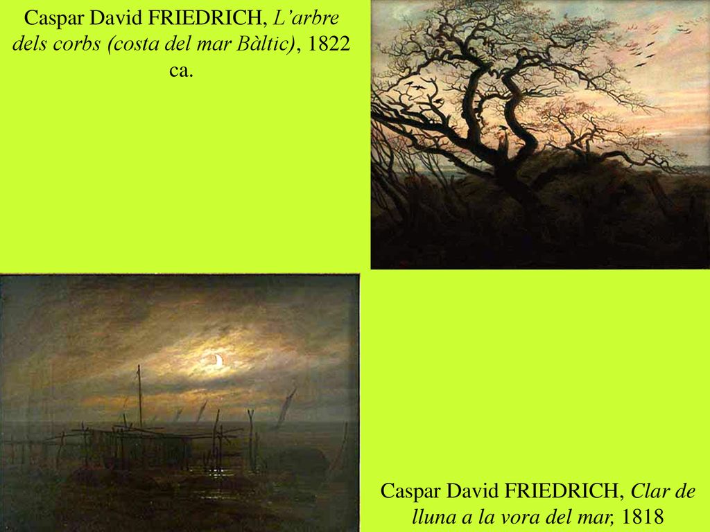 Caspar David FRIEDRICH, Clar de lluna a la vora del mar, 1818