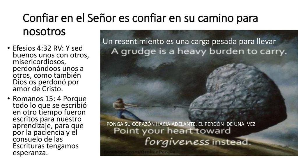 Confiar en el Señor es confiar en su camino para nosotros
