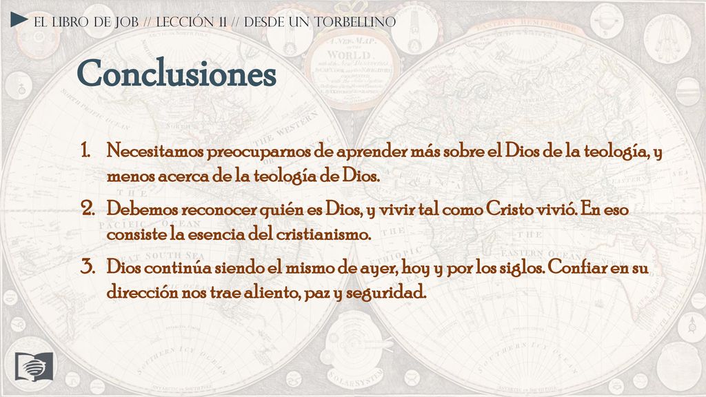 El libro de Job // Lección 11 // Desde un torbellino