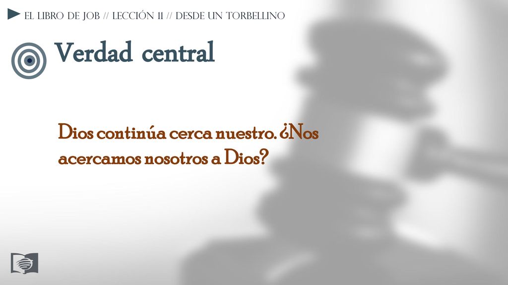 El libro de Job // Lección 11 // Desde un torbellino