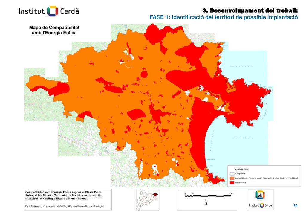 3. Desenvolupament del treball: FASE 1: Identificació del territori de possible implantació