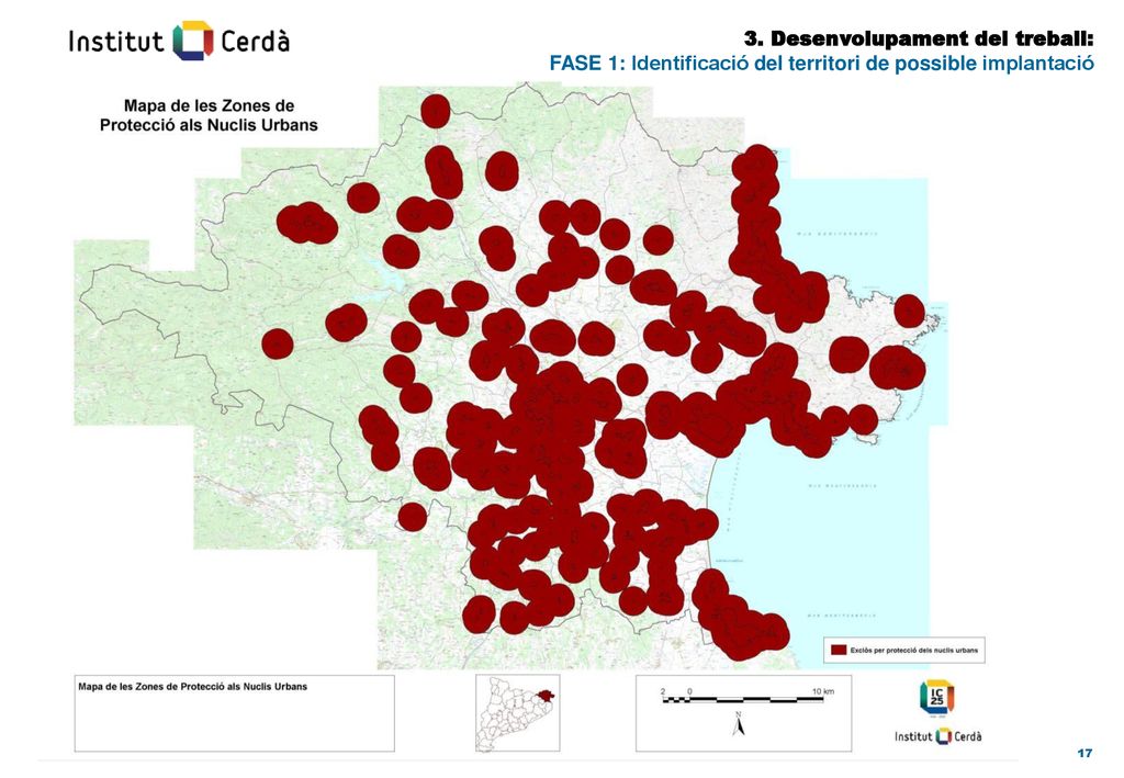 3. Desenvolupament del treball: FASE 1: Identificació del territori de possible implantació