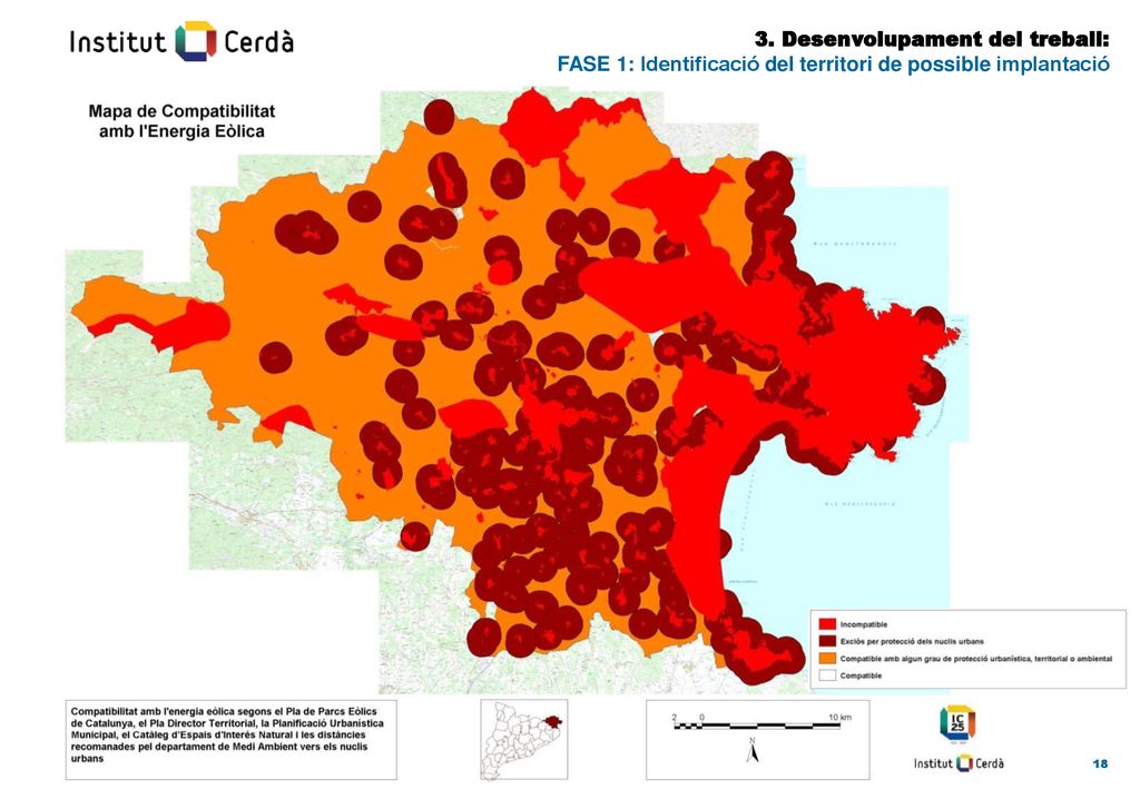 3. Desenvolupament del treball: FASE 1: Identificació del territori de possible implantació
