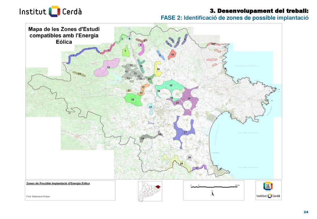 3. Desenvolupament del treball: FASE 2: Identificació de zones de possible implantació