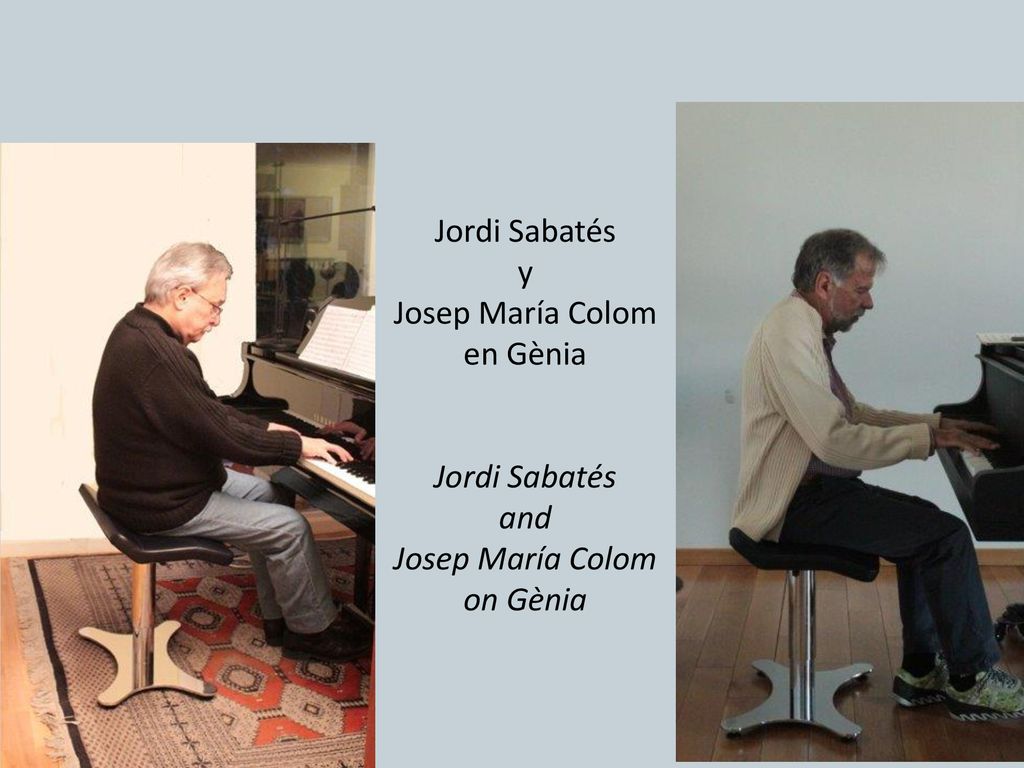Jordi Sabatés y Josep María Colom en Gènia Jordi Sabatés and Josep María Colom on Gènia
