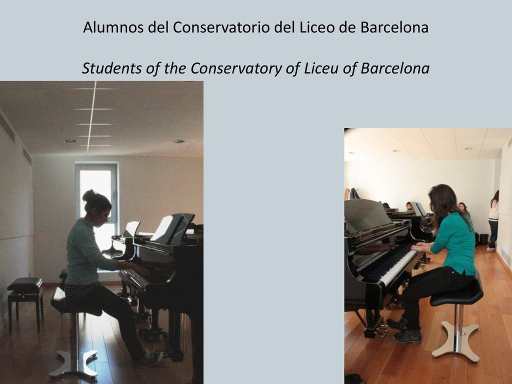 Alumnos del Conservatorio del Liceo de Barcelona Students of the Conservatory of Liceu of Barcelona