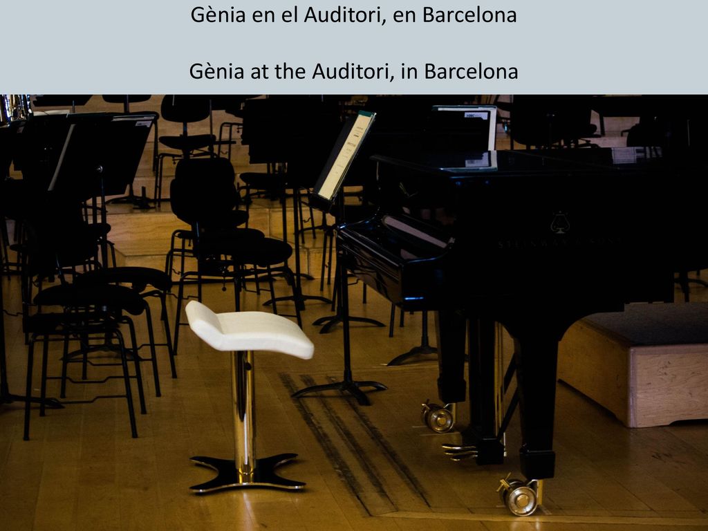 Gènia en el Auditori, en Barcelona Gènia at the Auditori, in Barcelona