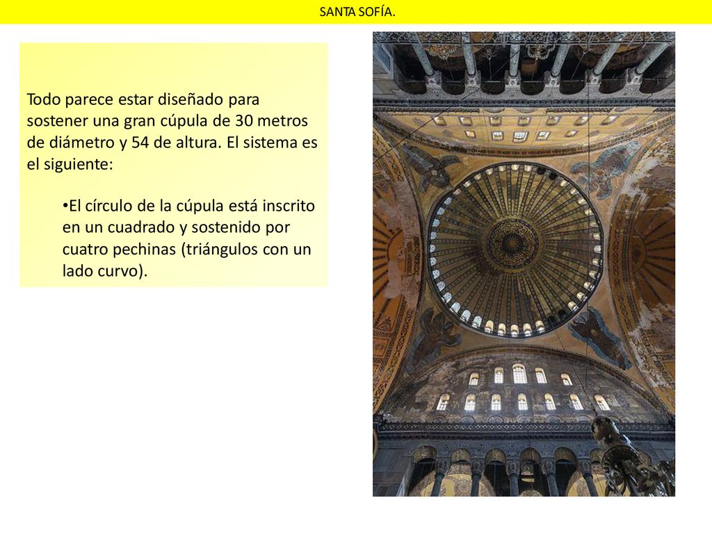 Todo parece estar diseñado para sostener una gran cúpula de 30 metros