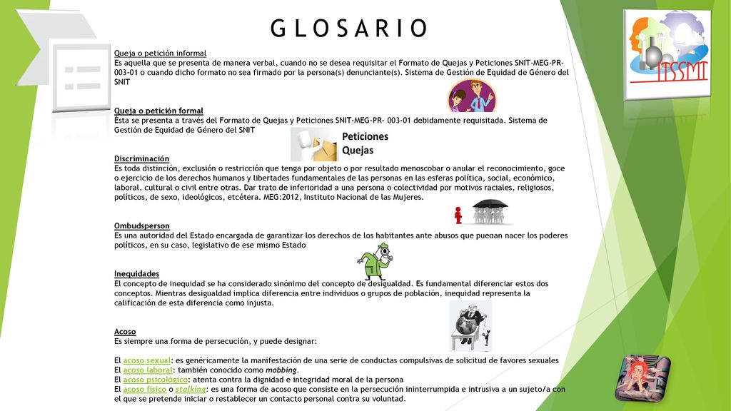 G L O S A R I O Queja o petición informal