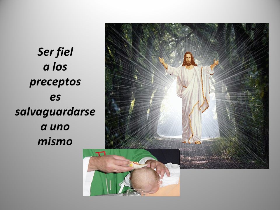 Ser fiel a los preceptos es salvaguardarse a uno mismo