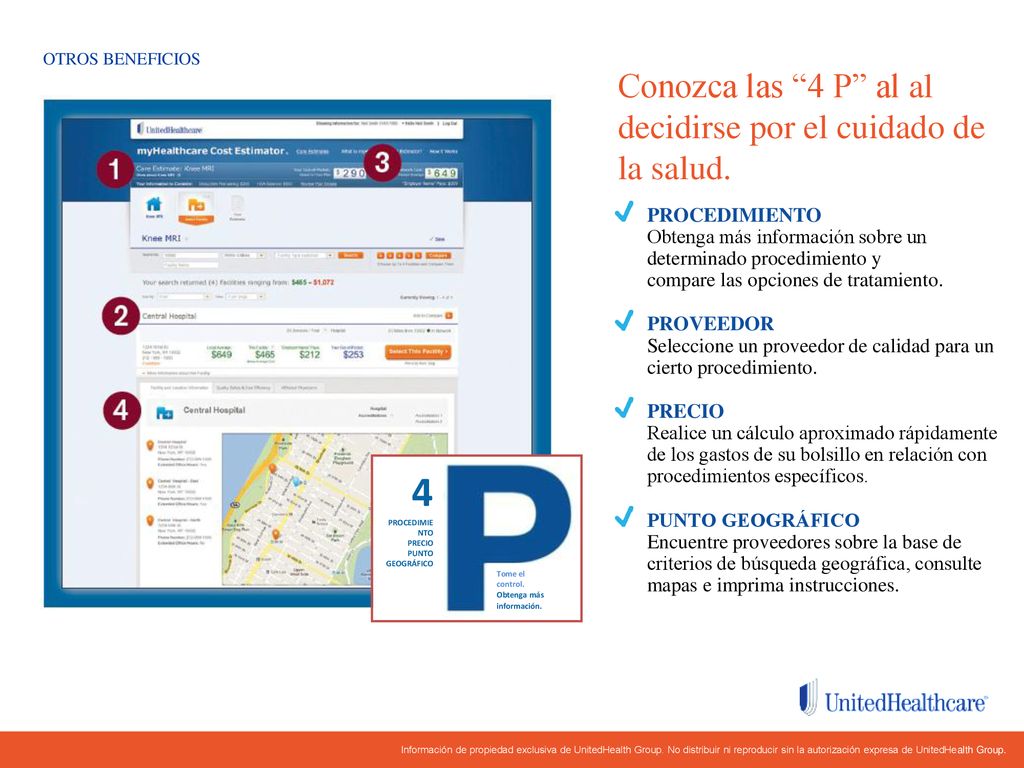 Conozca las 4 P al al decidirse por el cuidado de la salud.