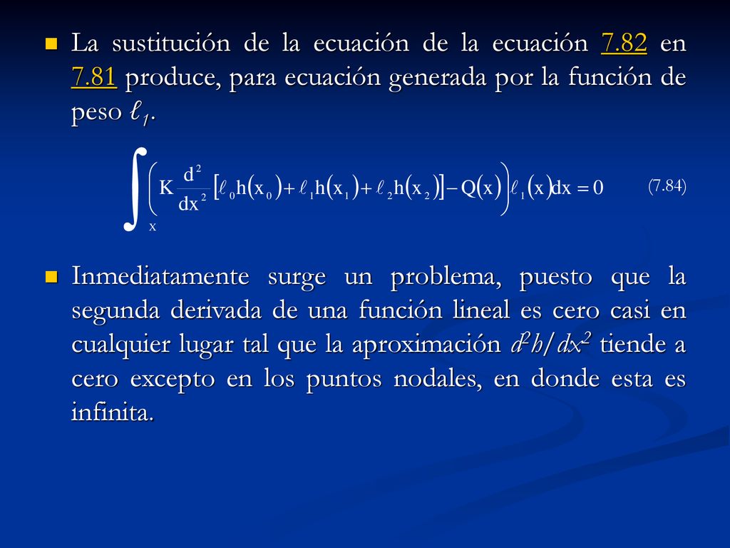 La sustitución de la ecuación de la ecuación en 7