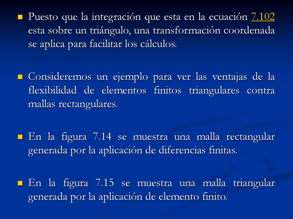 Puesto que la integración que esta en la ecuación 7