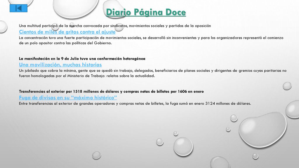 Diario Página Doce Cientos de miles de gritos contra el ajuste