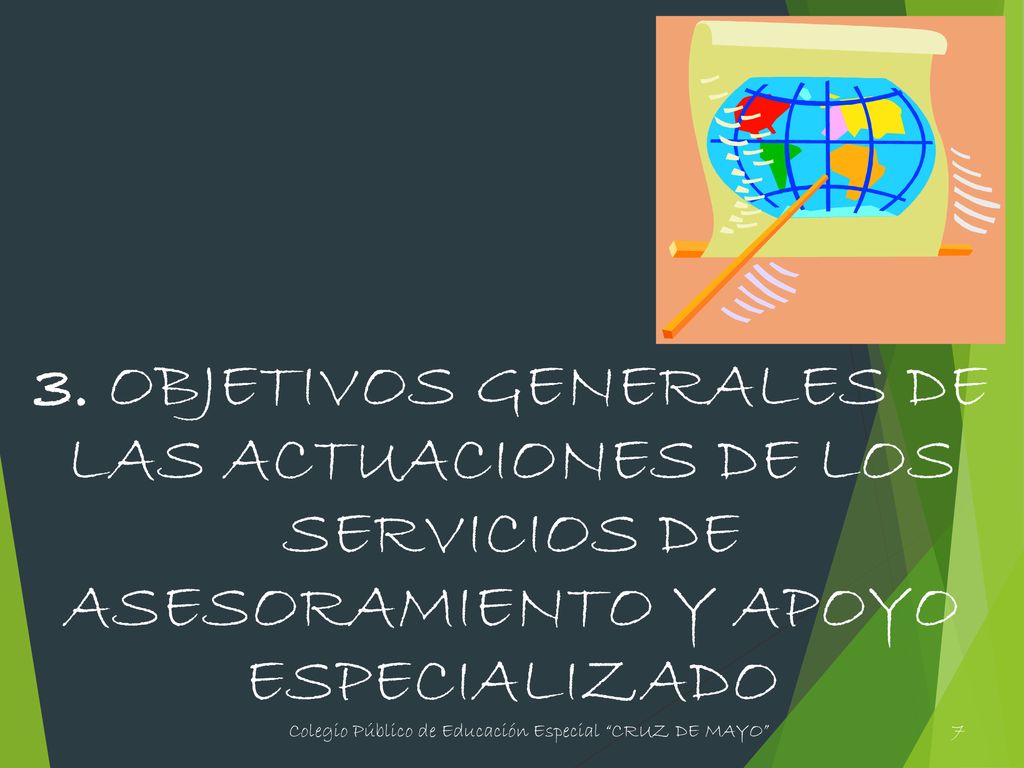 3. OBJETIVOS GENERALES DE LAS ACTUACIONES DE LOS SERVICIOS DE ASESORAMIENTO Y APOYO ESPECIALIZADO